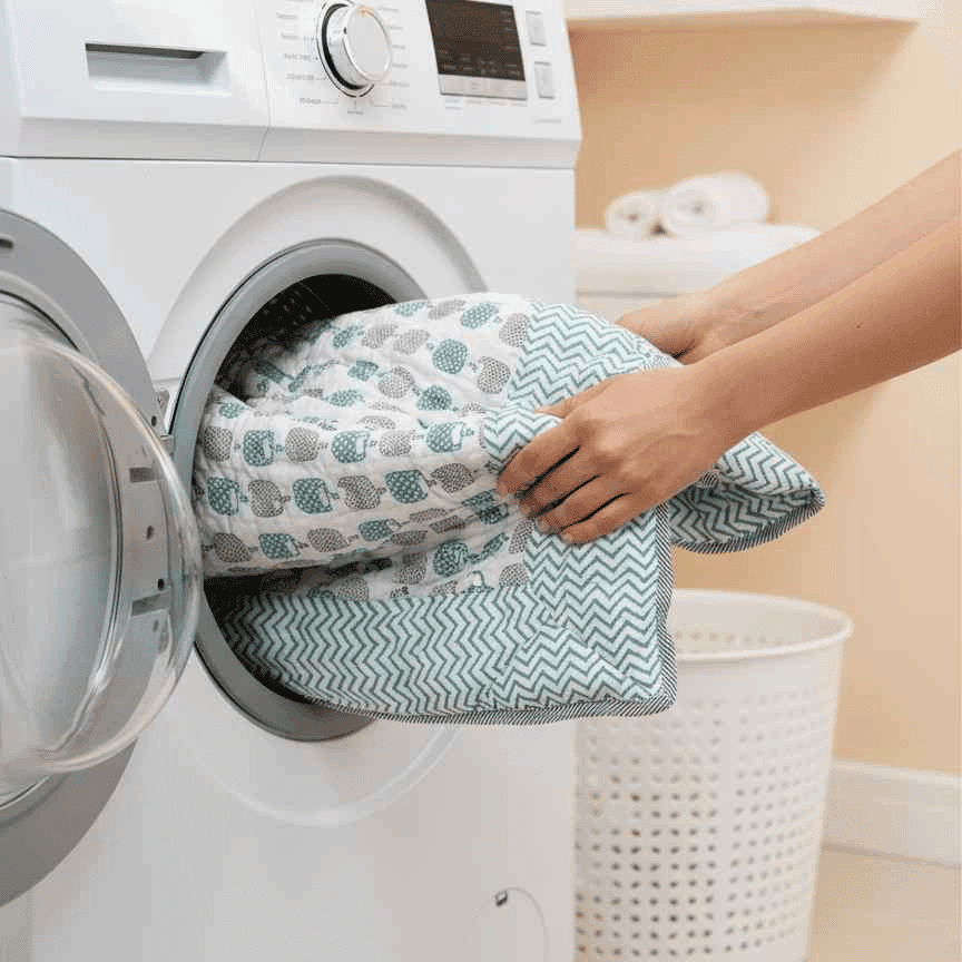 Happy Dolphin Baby Comforter – Handblock 100% Cotton (0–5 Years) - Image 4