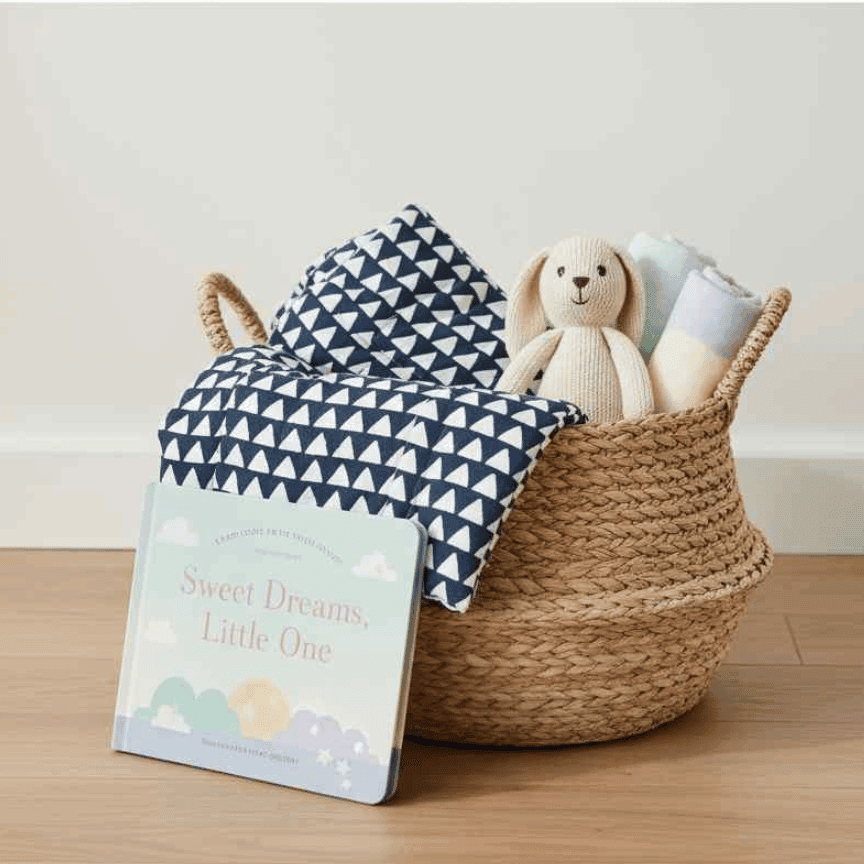 Indigo Dreams Baby Comforter – Handmade Kantha Style 100% Cotton (0–3 Years) - Image 2