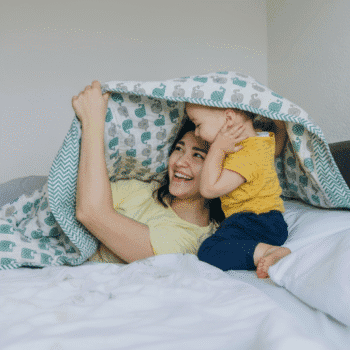 Dolphin Block Print Baby Comforter