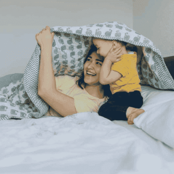 Dolphin Block Print Baby Comforter