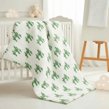 Premium Kantha Cactus Print Baby Comforter