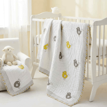 Bird Print Cotton Comforter for Baby