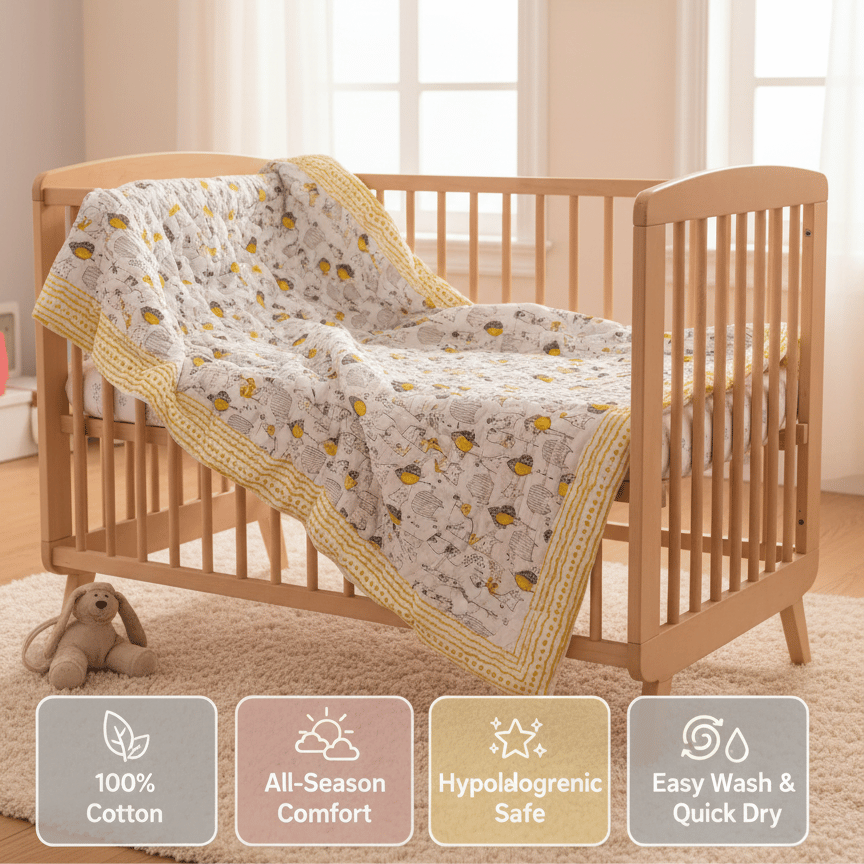 Circus Animals Handblock 100% Cotton (0–5 Years) - Image 3