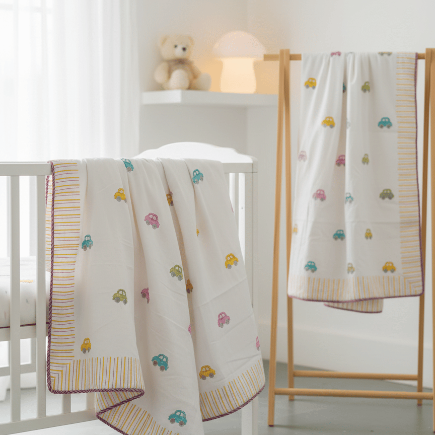 Toy Car Handprint Dohar for Kids