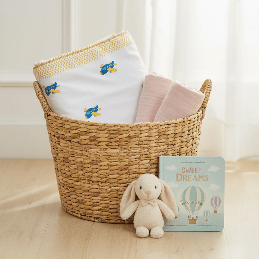 Blue Airplane Cotton Dohar for Kids (0-5 years) - Image 3