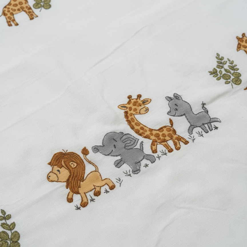 Jungle Parade – Handcrafted Cotton Dohar - Image 2