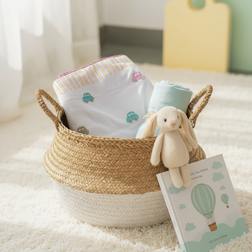 Pastel Cars Cotton Dohar for Kids (0-5 Years) - Image 5